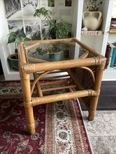 Vintage 1970s Rattan and