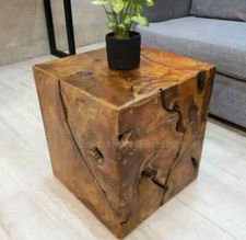 Rustic Side Table Solid Teak