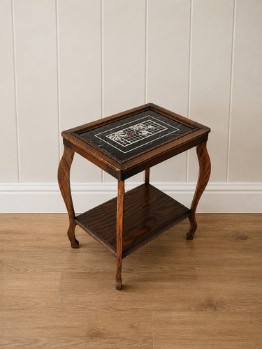 Vintage wood table queen - wood,