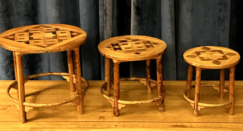 Bamboo parquetry tables - bamboo,