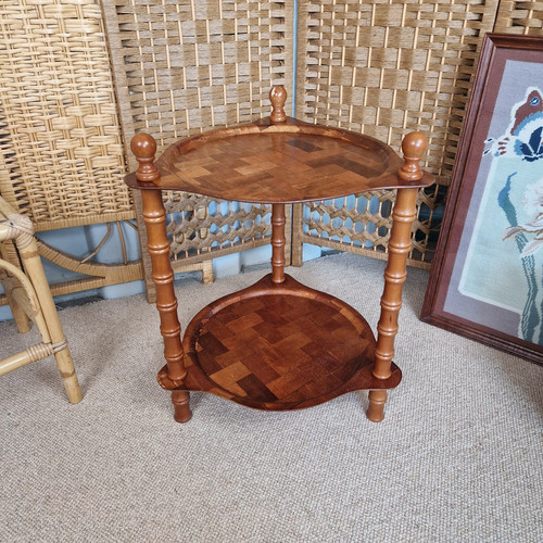 Mcm woven parquet wood - woven, tiered
