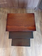 3 Vintage NESTING TABLES 1970s