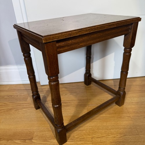 Vintage dark oak nesting - nesting, table