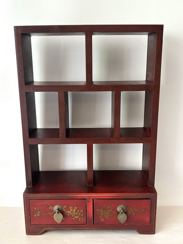 Vintage chinese display shelf - vintage,