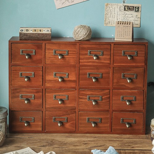 Multi drawers wooden storage - multi,