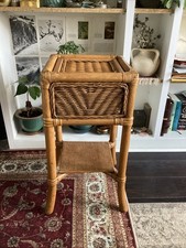 Vintage 1970s Bamboo Rattan